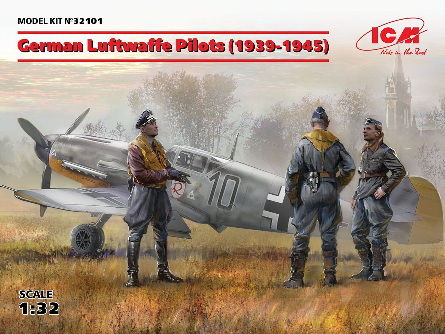 ICM 1/32 German Luftwaffe Pilots (1939-1945) (3 Figures)