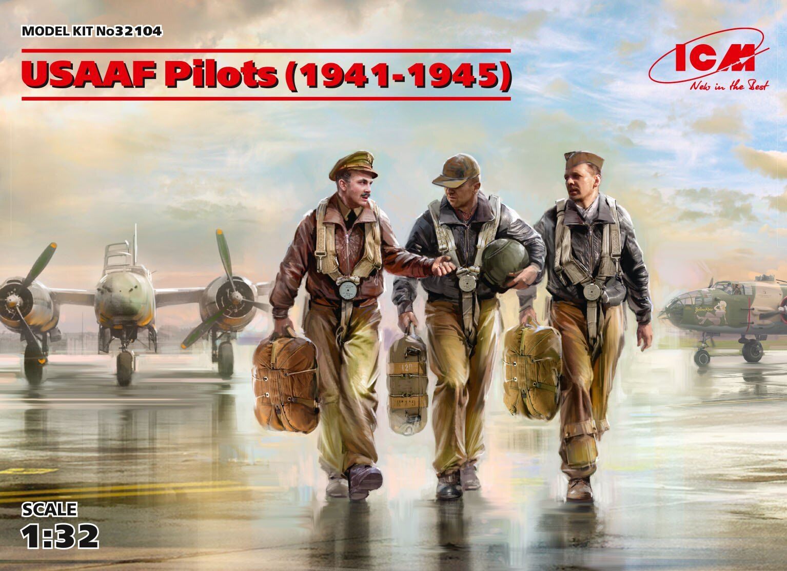 ICM 1/32 USAAF Pilots (1941-1945) (3 Figures)