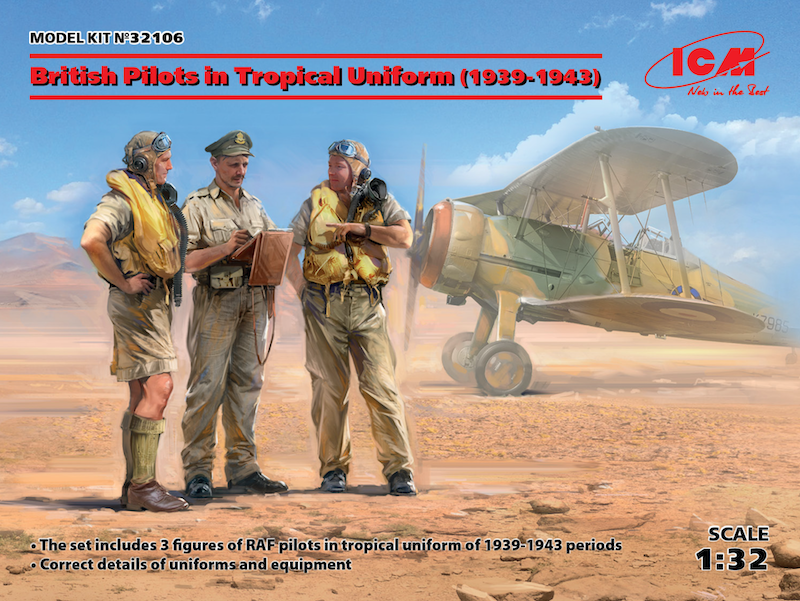 ICM 1/32 British Pilots in Tropical Uniform (1939-1943) (3
