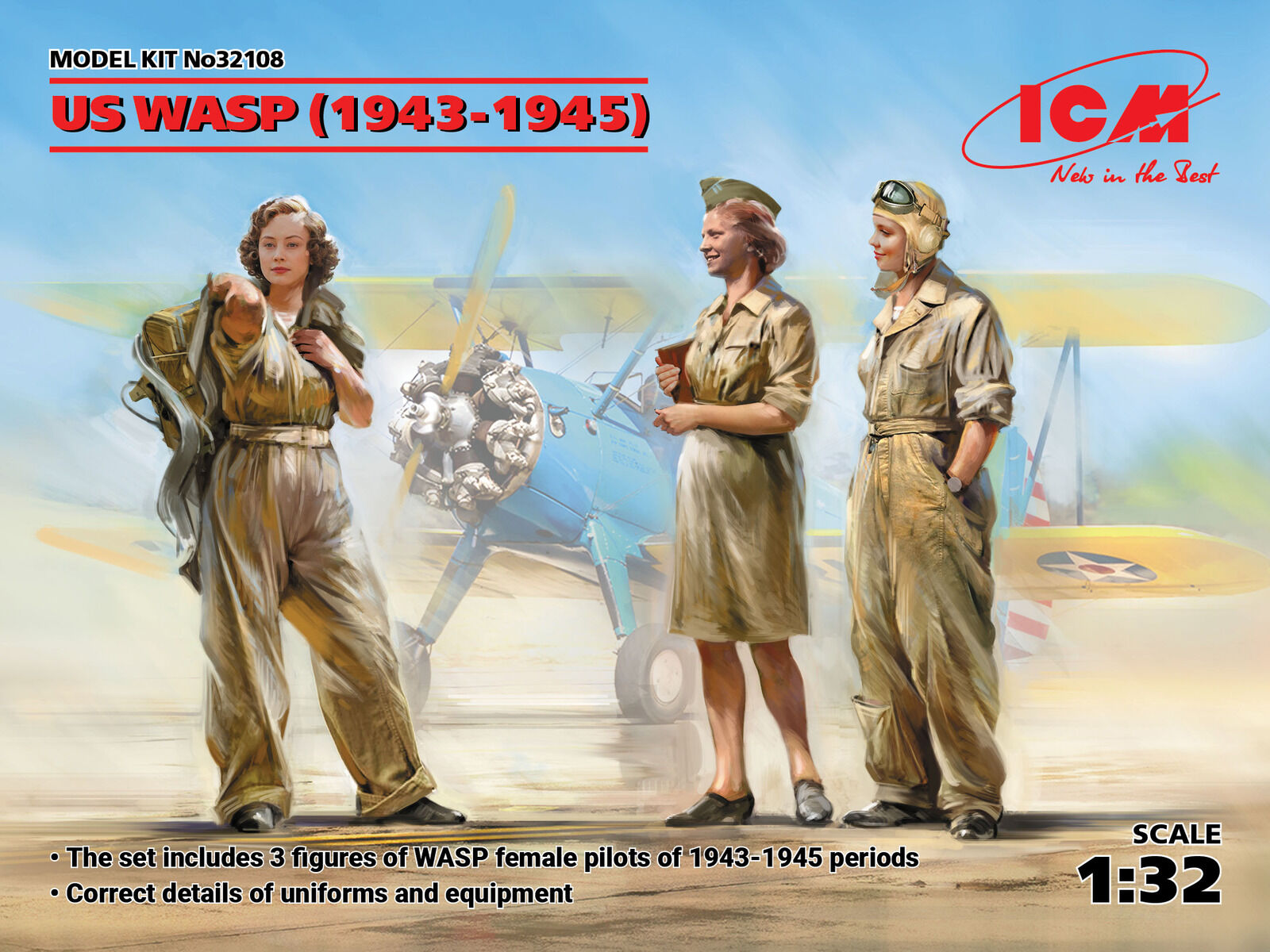 ICM 1/32 US WASP (1943-1945) (3 Figures)
