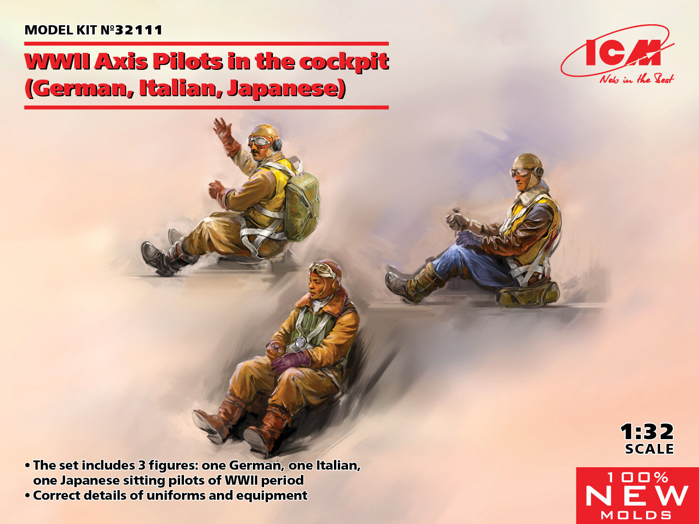 ICM 1/32 WWII Axis Pilots in the cockpit (German Italian