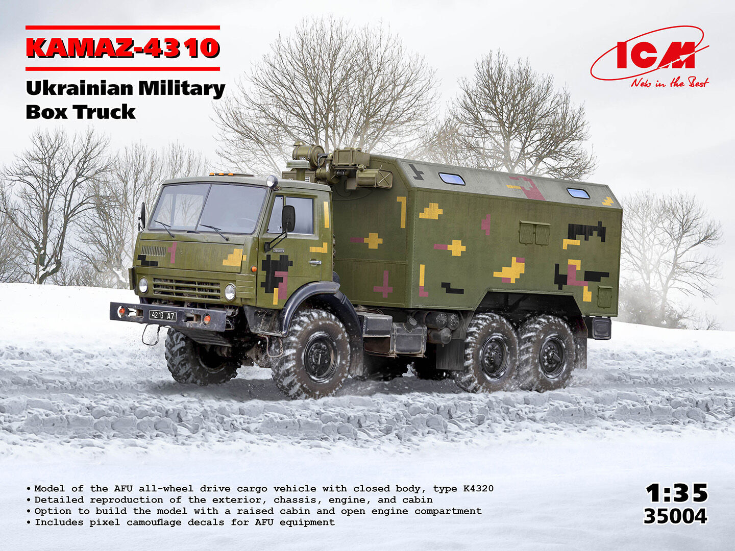 ICM 1/35 KAMAZ-4310 Ukrainian Military Box Truck