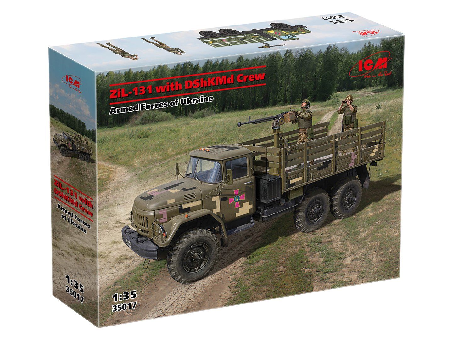 ICM 1/35 Z?L-131 with DShKMd crew. Armed Forces of Ukraine (2)