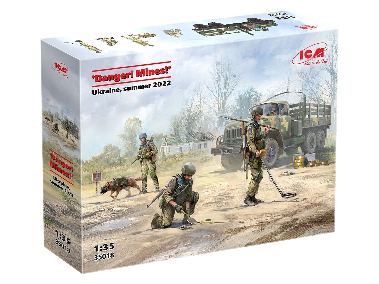 ICM 1/35 Danger! Mines!' Ukraine Summer 2022 (ZiL-131 with