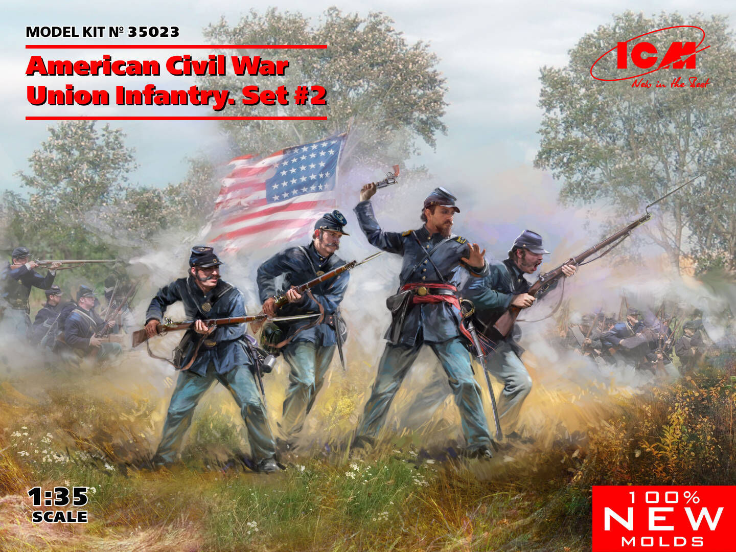 ICM 1/35 American Civil War Union Infantry. Set #2