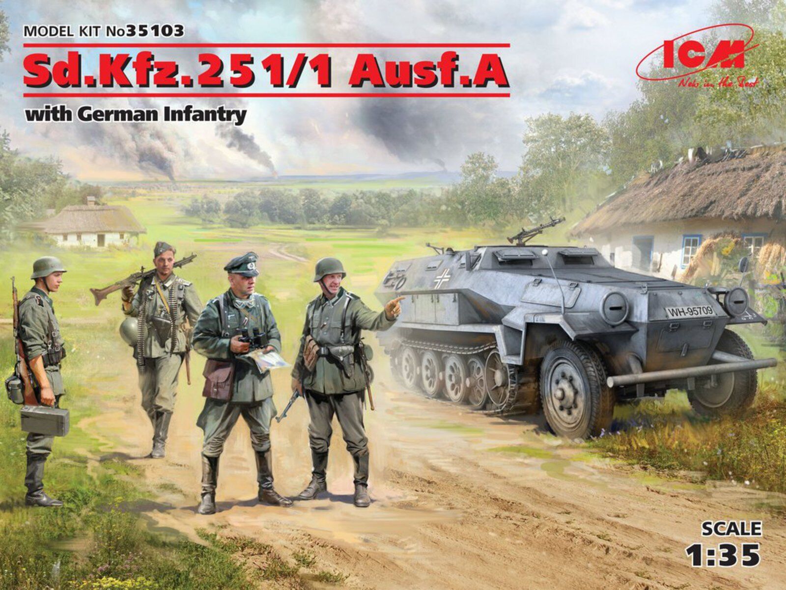 ICM 1/35 Sd.Kfz.251/1 Ausf.A with German Infantry