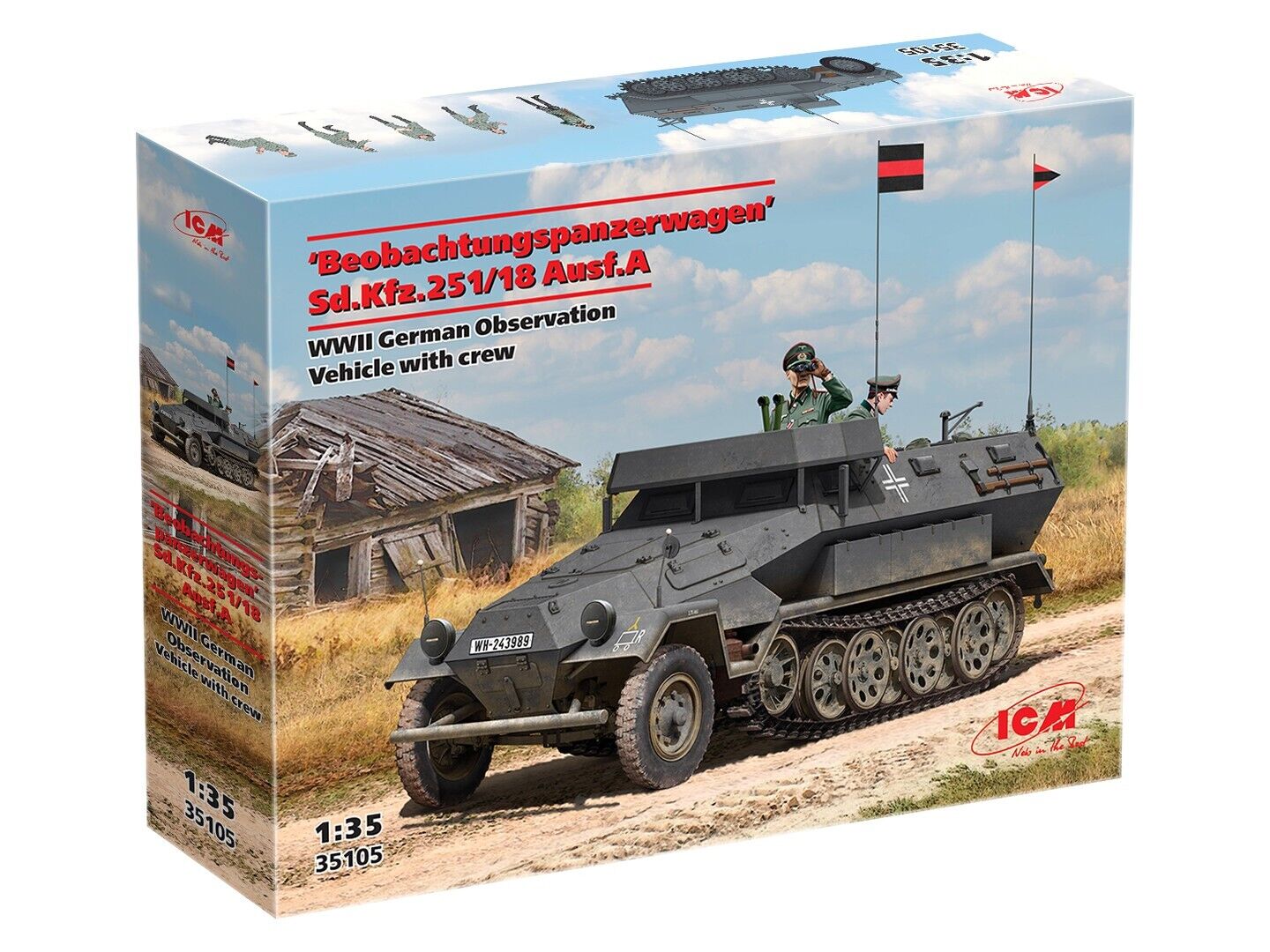 ICM 1/35 'Beobachtungspanzerwagen' Sd.Kfz.251/18 Ausf.A WWII
