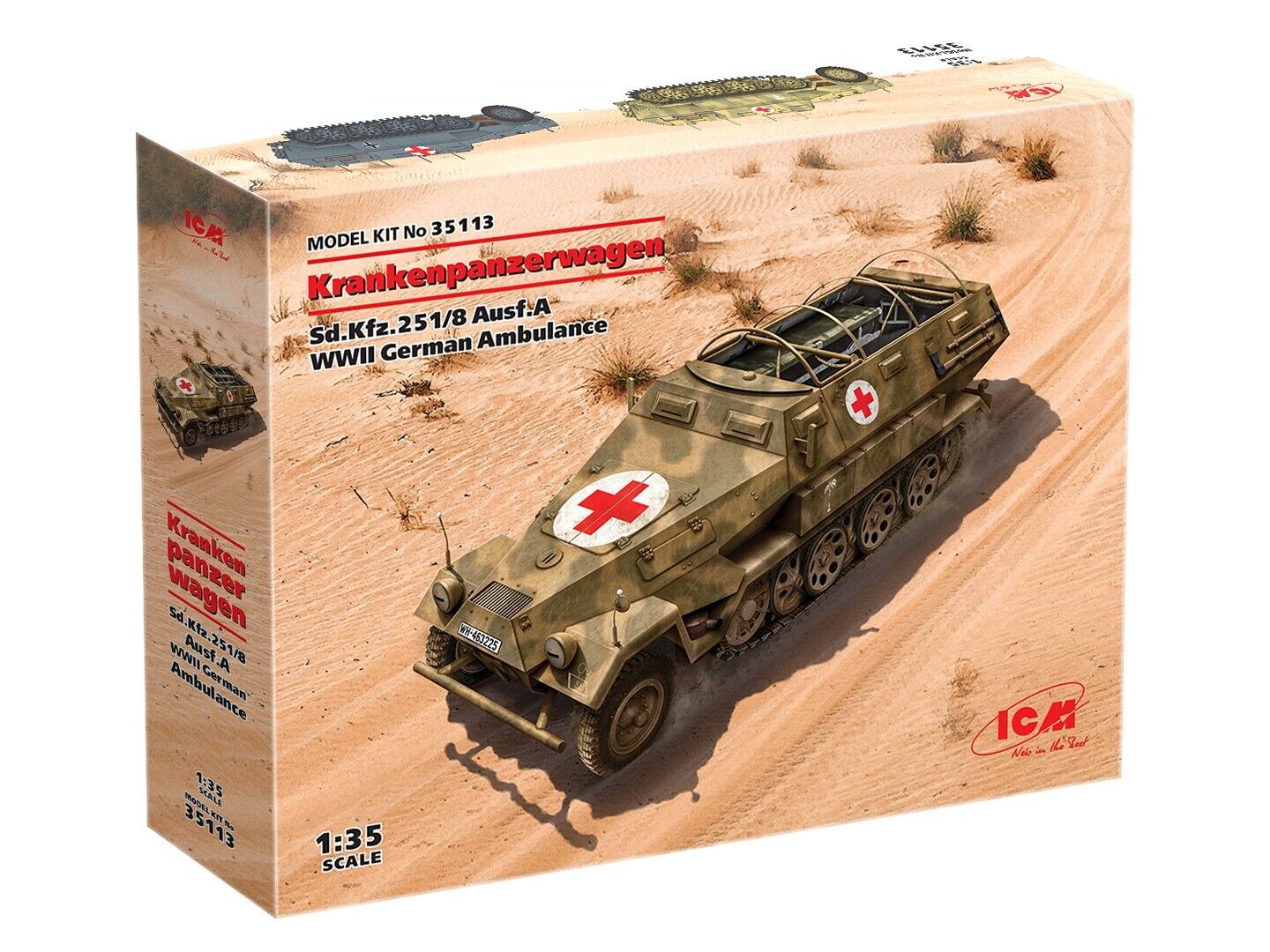 ICM 1/35 Sd.Kfz.251/8 Ausf.A 'Krankenpanzerwagen' WWII German