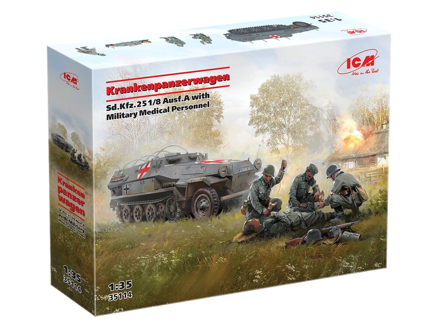 ICM 1/35 'Krankenpanzerwagen' Sd.Kfz.251/8 Ausf.A WWII German
