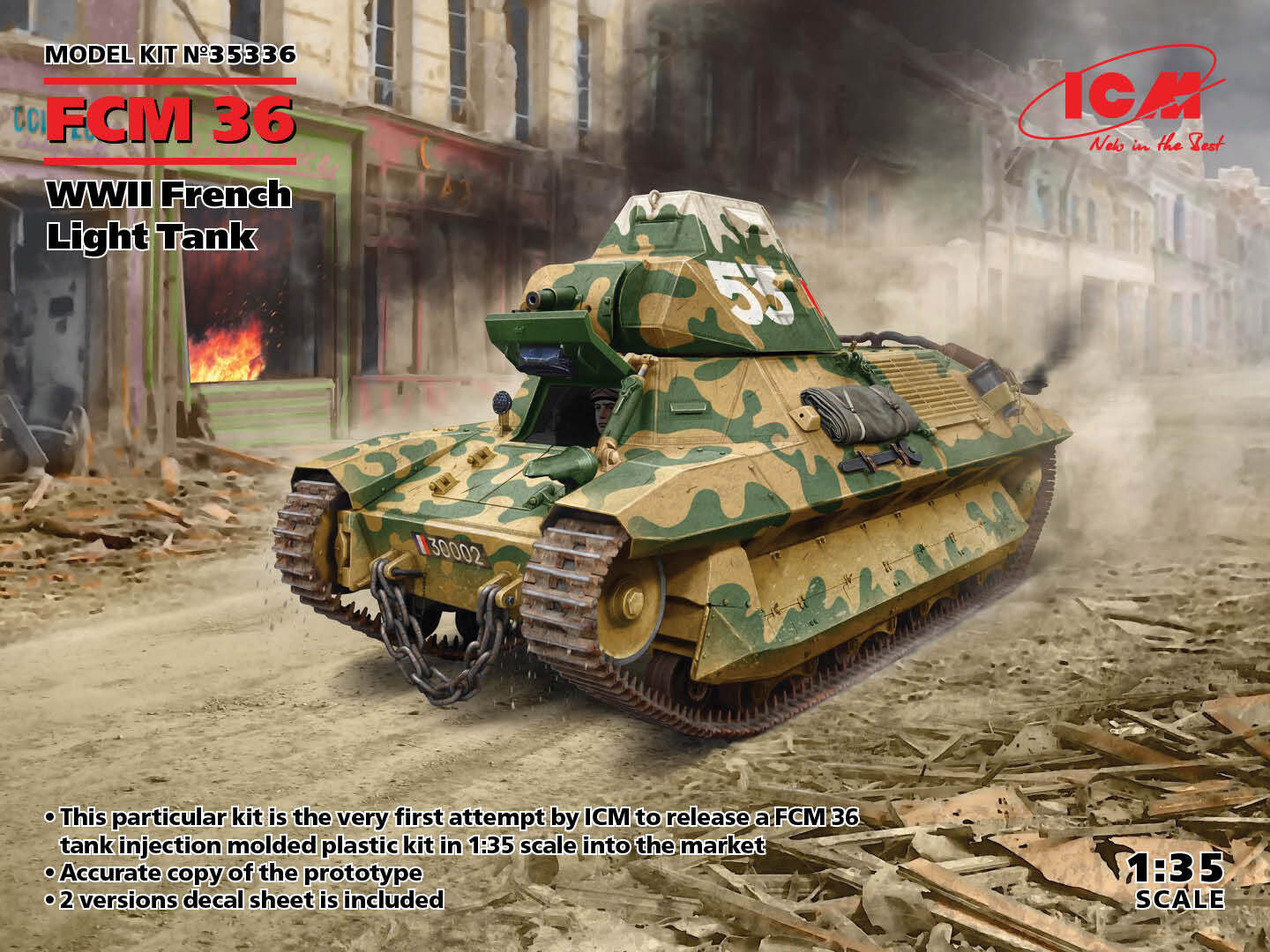 ICM 1/35 FCM 36 WWII French Light Tank