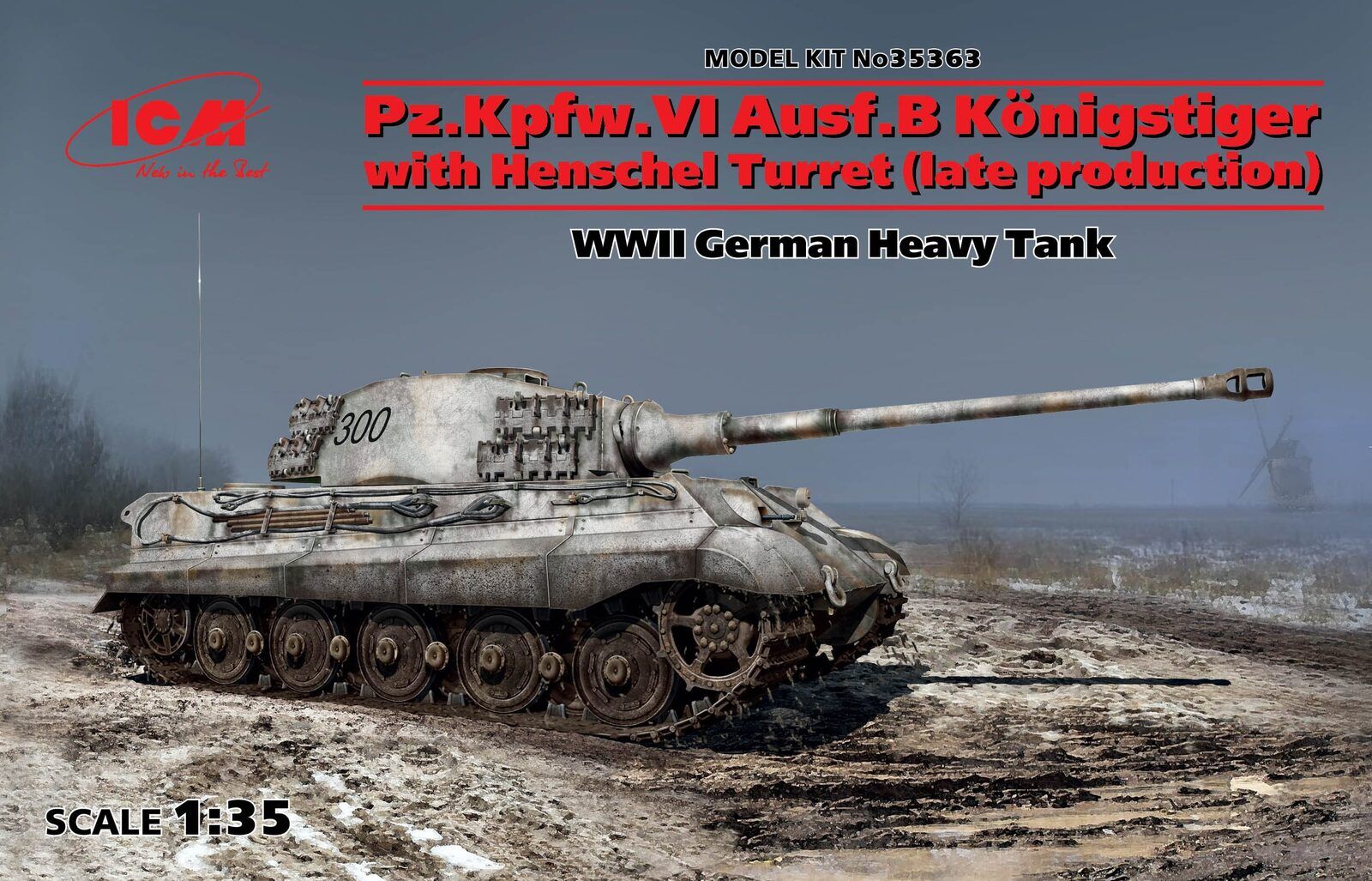ICM 1/35 Pz.Kpfw.VI Ausf.B King Tiger with Henschel Turret