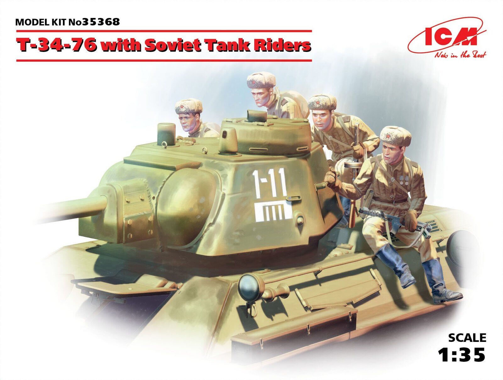 ICM 1/35 T-34-76 with Soviet Tank Riders