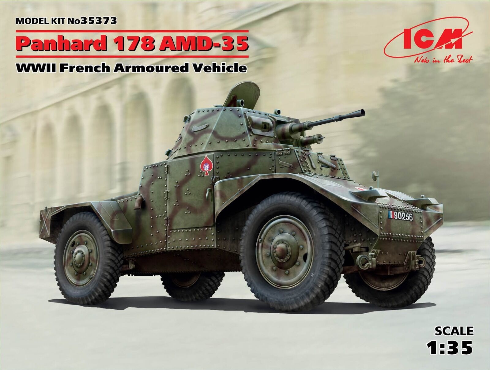 ICM 1/35 Panhard 178 AMD-35 WWII French Armoured Vehicle