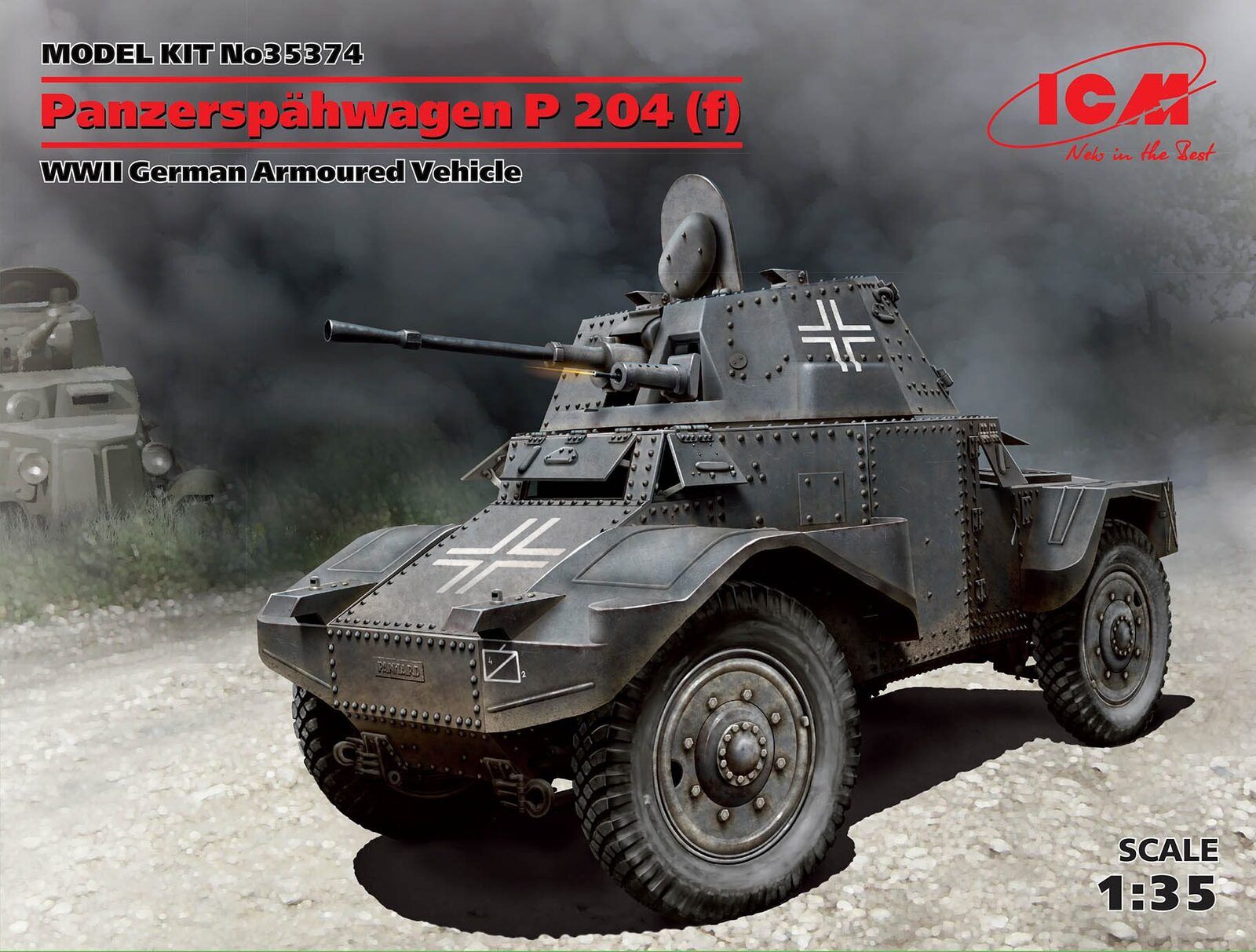 ICM 1/35 Panzerspähwagen P 204 (f) WWII German Armoured