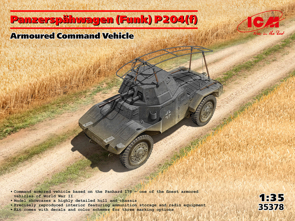 ICM 1/35 Panzerspähwagen (Funk) P204(f) Armoured Command