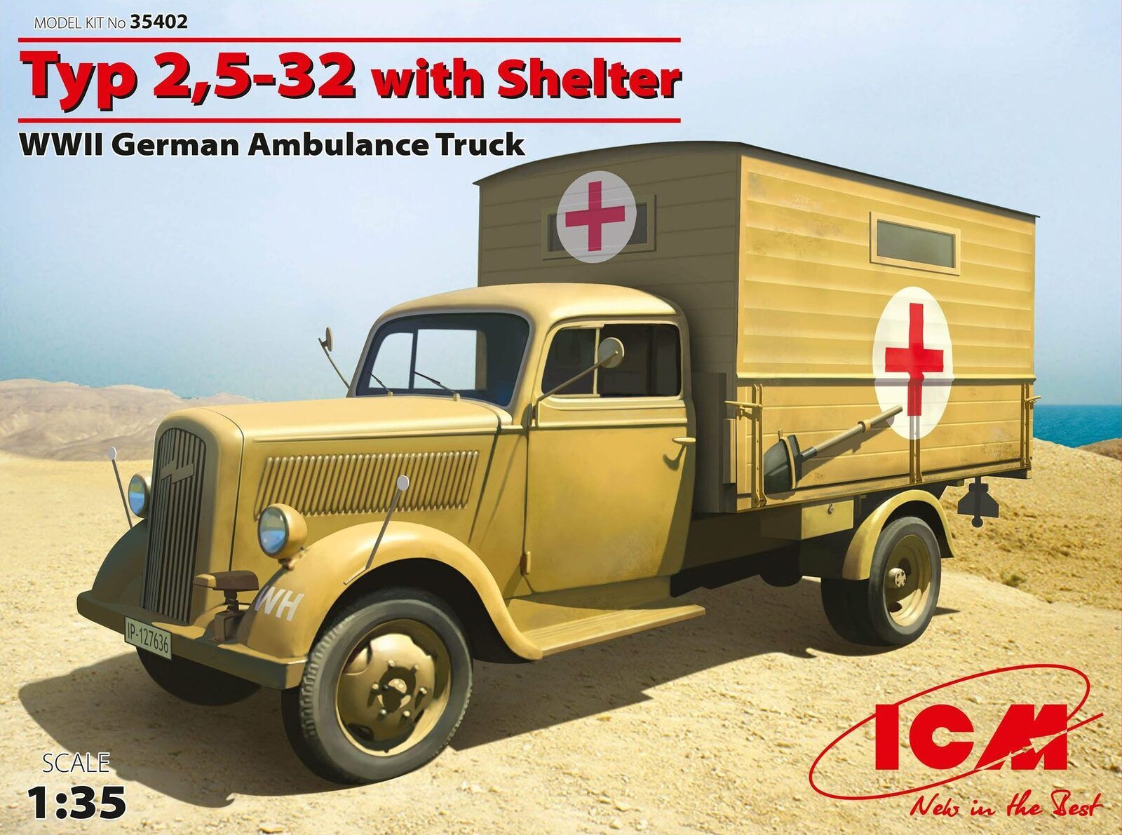 ICM 1/35 Typ 2 5-32 with Shelter WWII German Ambulance Truck