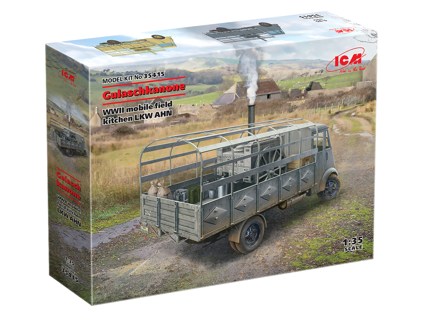 ICM 1/35 AHN 'Gulaschkanone' WWII German mobile field kitchen