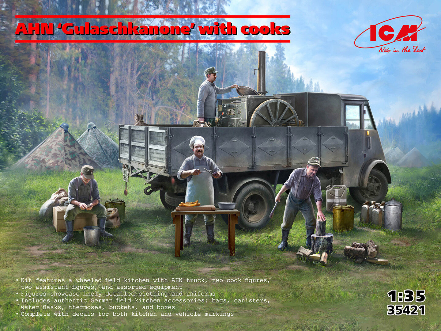 ICM 1/35 AHN 'Gulaschkanone' with cooks
