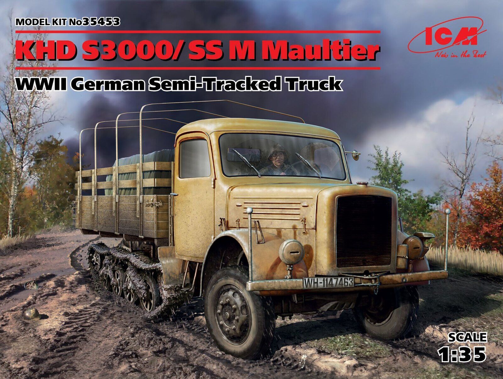 ICM 1/35 KHD S3000/SS M Maultier WWII German Semi-Tracked