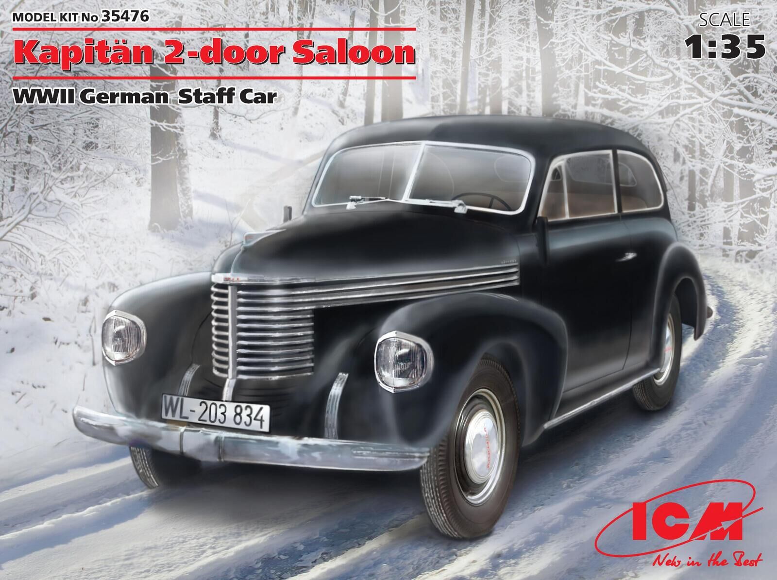 ICM 1/35 Kapitän 2-door Saloon WWII German Staff Car