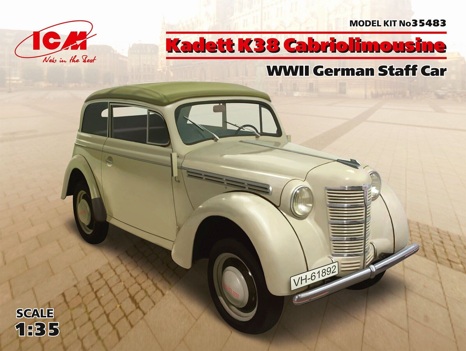 ICM 1/35 Kadett K38 Cabriolimousine WWII German Staff Car