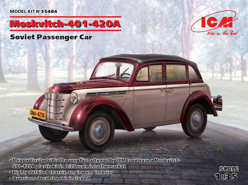 ICM 1/35 Moskvitch-401-420A Soviet Passenger Car