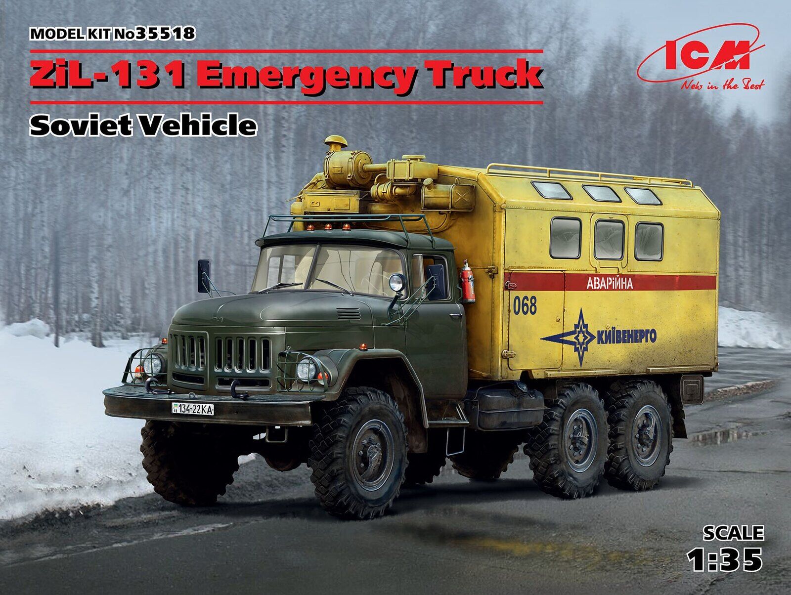 ICM 1/35 ZiL-131 Emergency Truck Soviet Vehicle