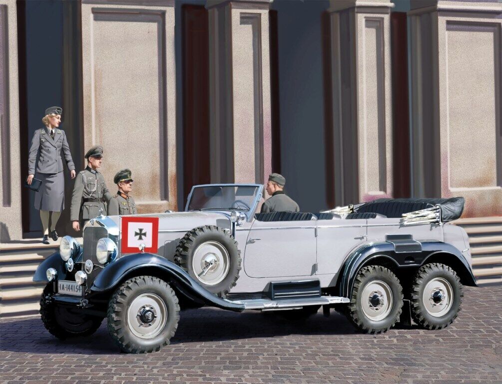 ICM 1/35 G4 (1939 Production) German Car with Passengers (4