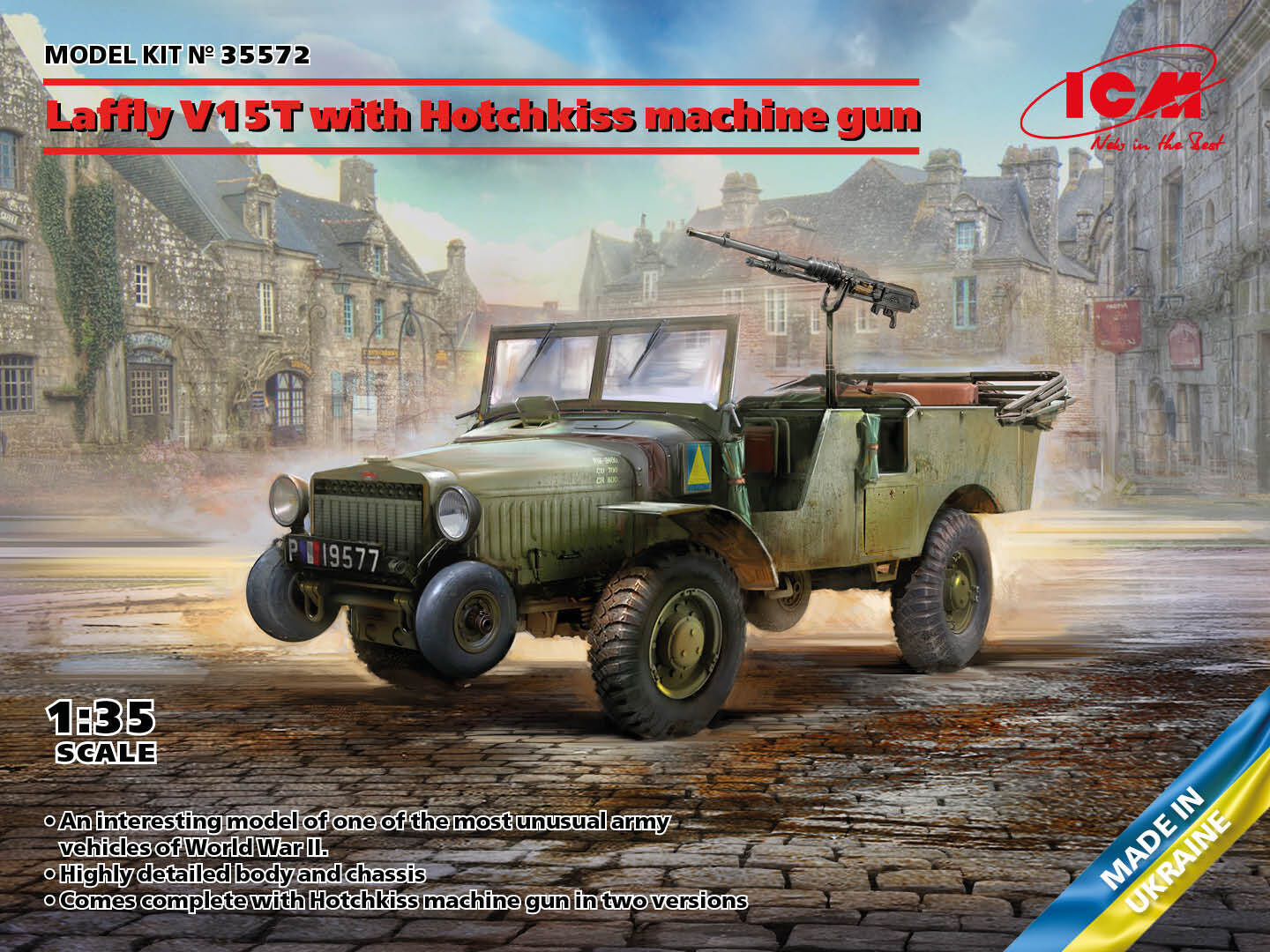 ICM 1/35 Laffly V15T with Hotchkiss machine gun