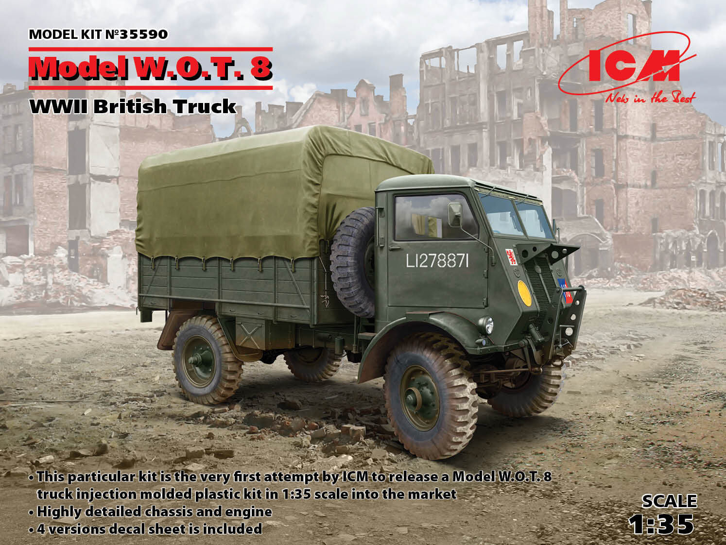 ICM 1/35 Model W.O.T. 8 WWII British Truck