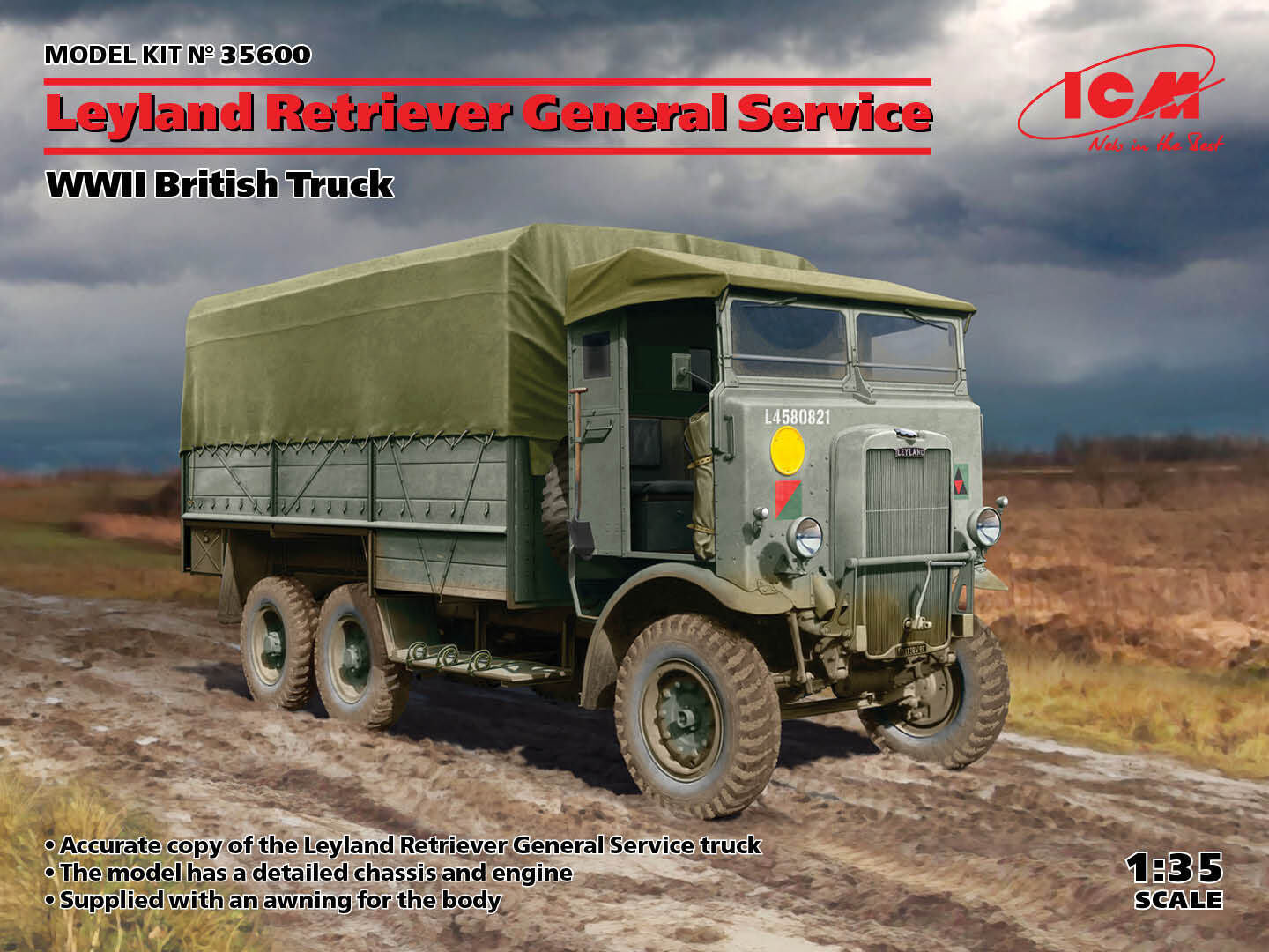 ICM 1/35 Leyland Retriever General Service WWII British Truck