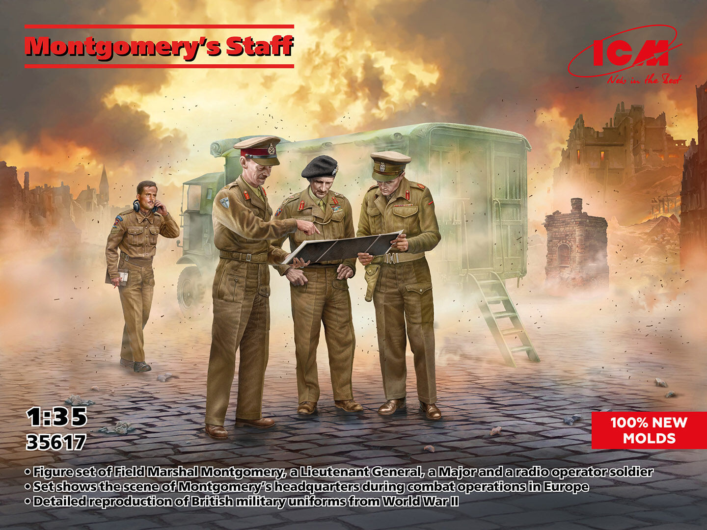 ICM 1/35 Montgomery's Staff