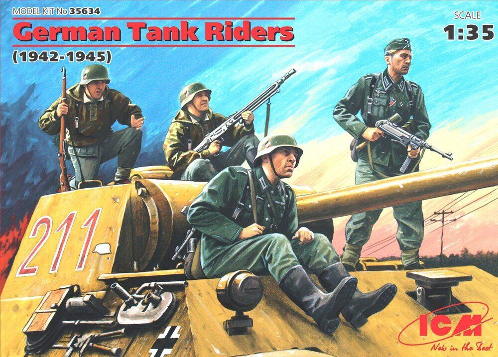 ICM 1/35 German Tank Riders (1942-1945) (4 Figures)