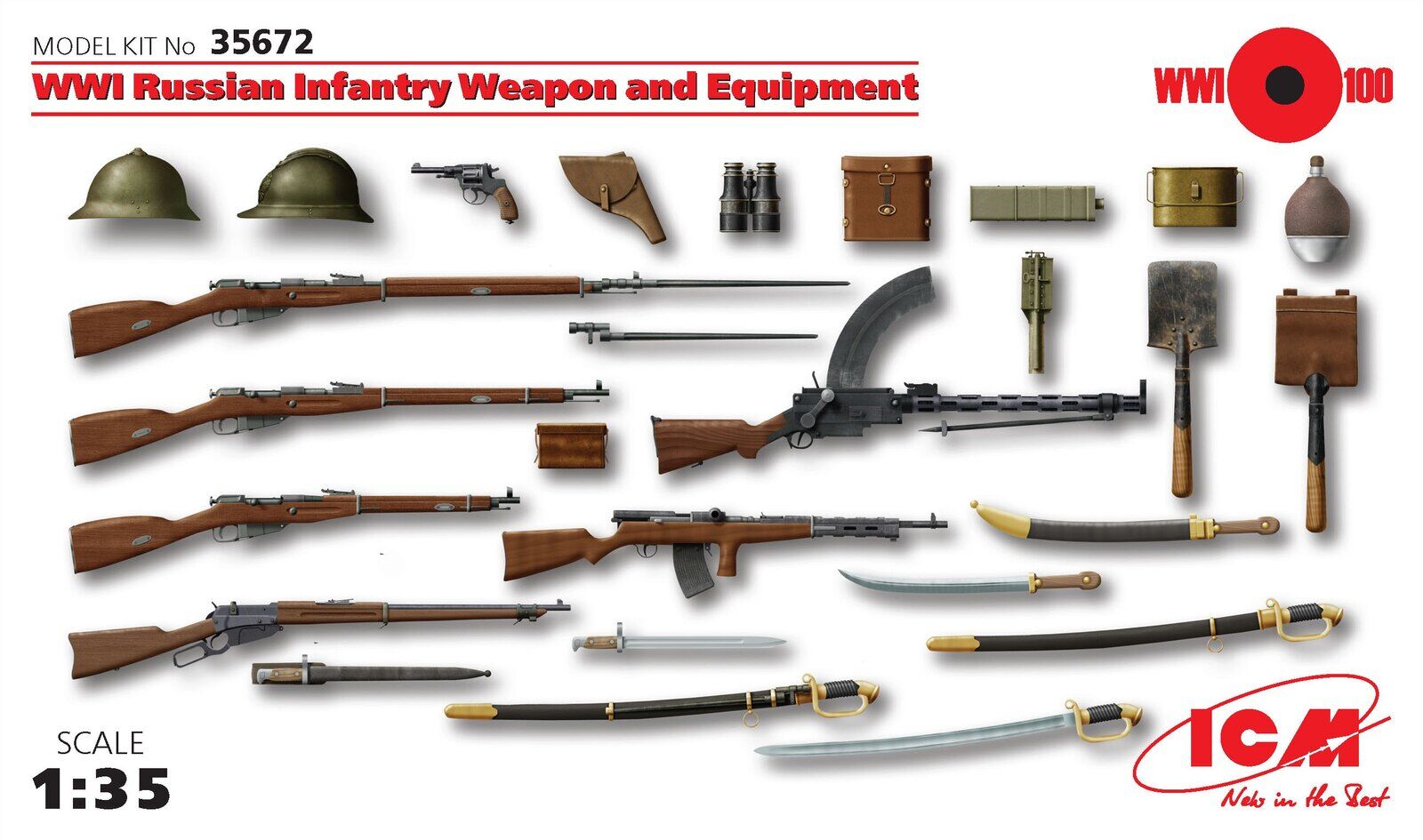ICM 1/35 WWI Russian Infantry Weapon and Equipment