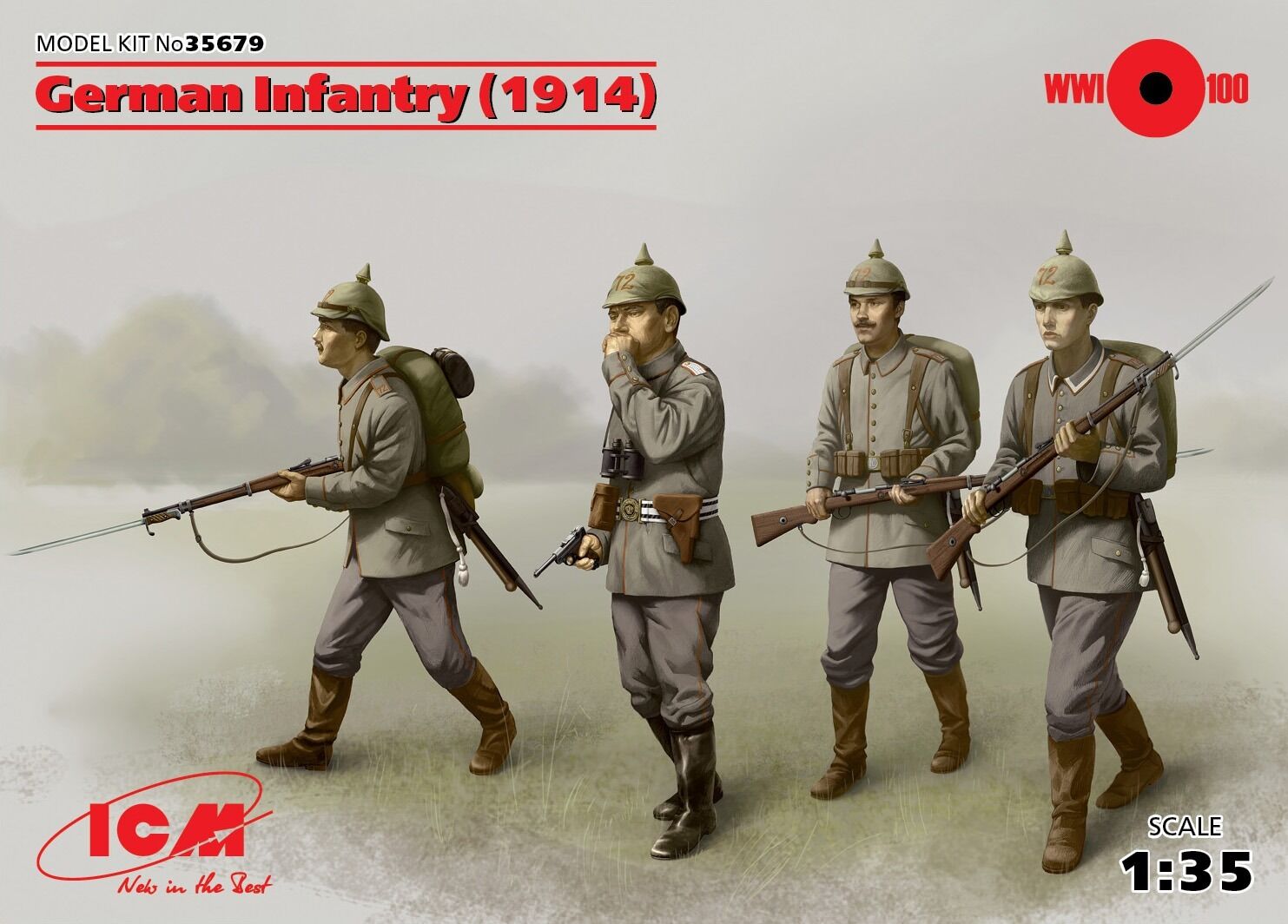 ICM 1/35 German Infantry (1914) (4 Figures)