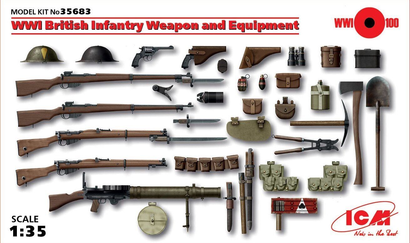ICM 1/35 WWI British Infantry Weapon and Equipment