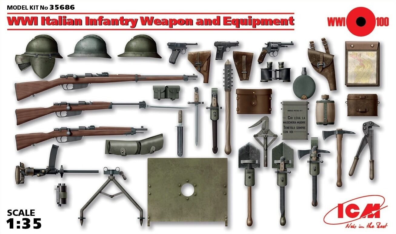 ICM 1/35 WWI Italian Infantry Weapon and Equipment