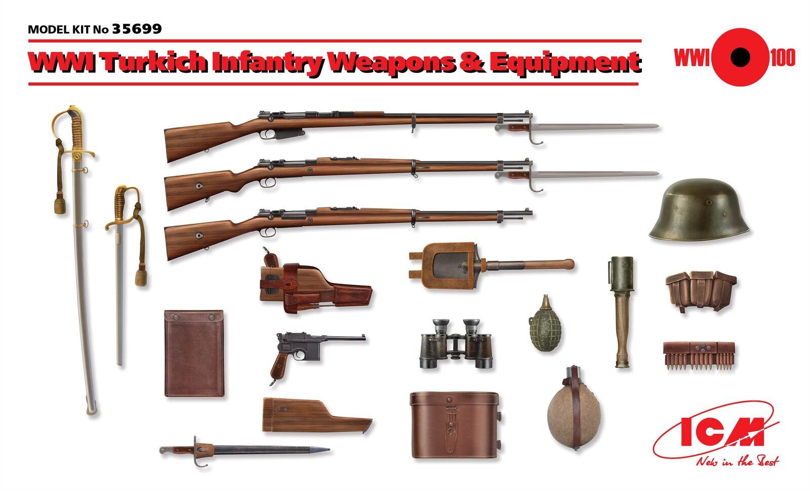 ICM 1/35 WWI Turkish Infantry Weapons & Equipment
