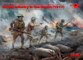 ICM 1/35 British Infantry in Gas Masks (1917) (4 Figures)