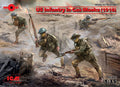 ICM 1/35 US Infantry in Gas Masks (1918) (4 Figures)