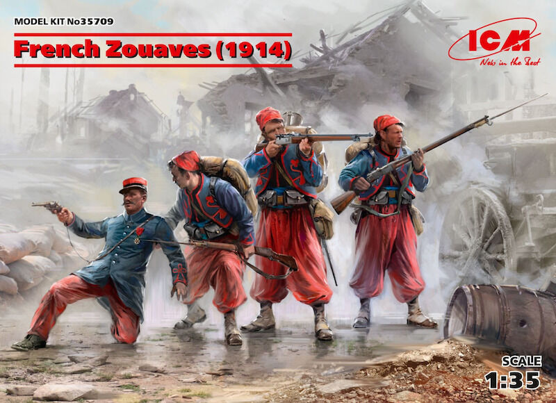 ICM 1/35 French Zouaves (1914) (4 Figures)