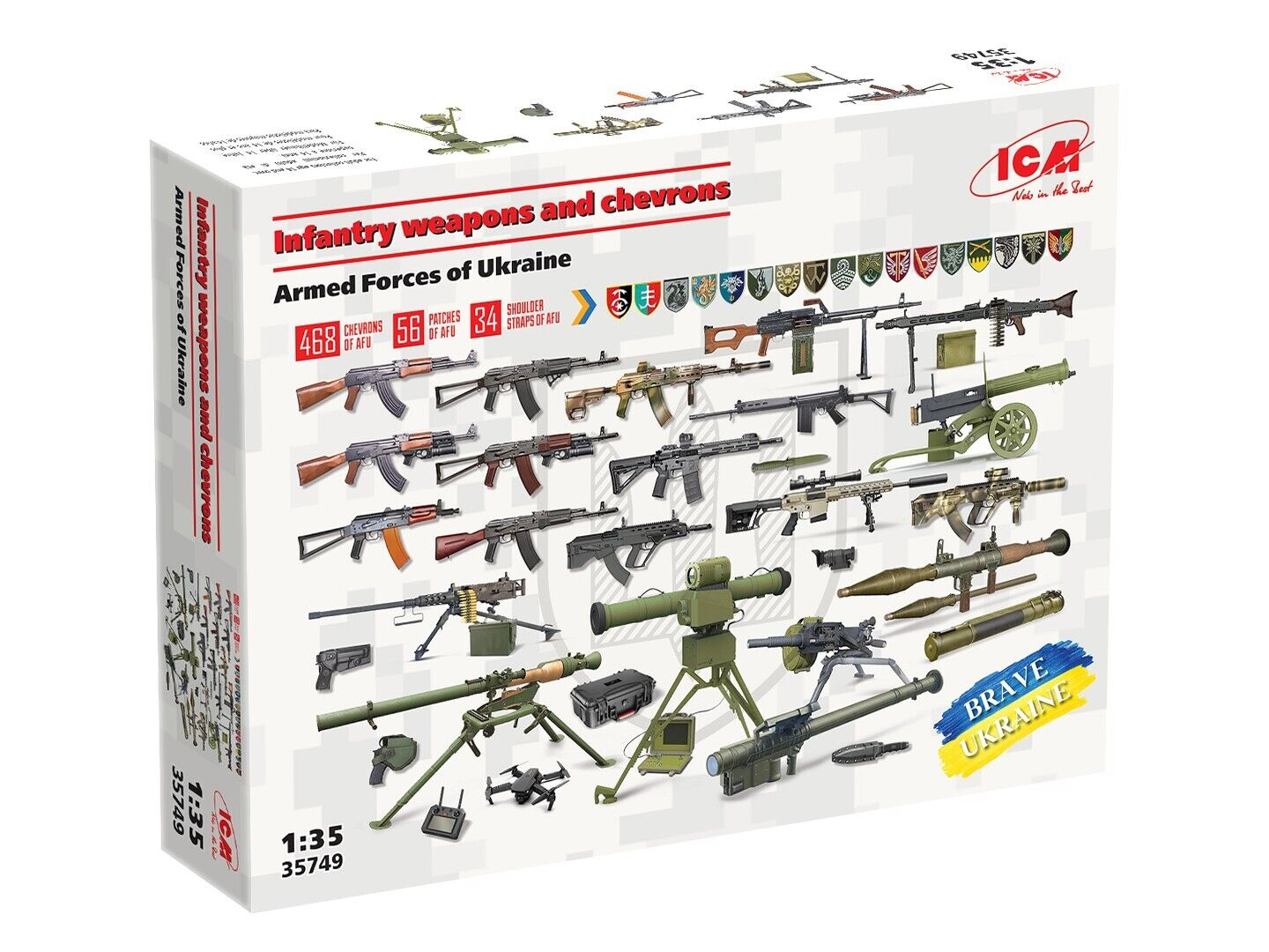 ICM 1/35 Infantry weapons and chevrons of the Armed Forces of