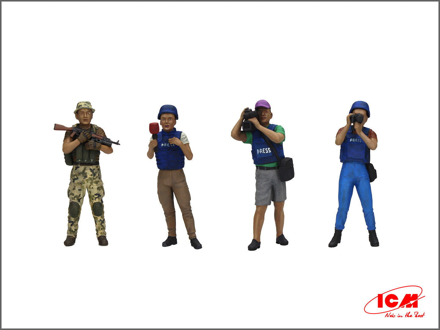 ICM 1/35 Journalists in War (4 Figures)