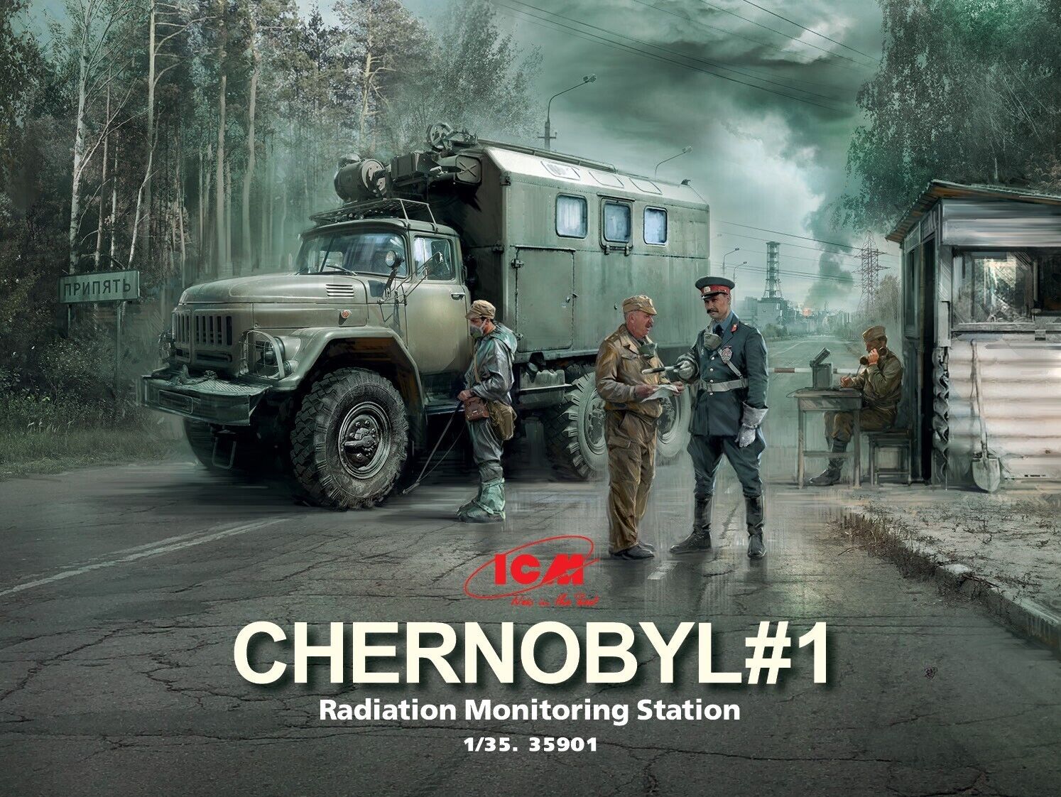 ICM 1/35 Chernobyl#1. Radiation Monitoring Station