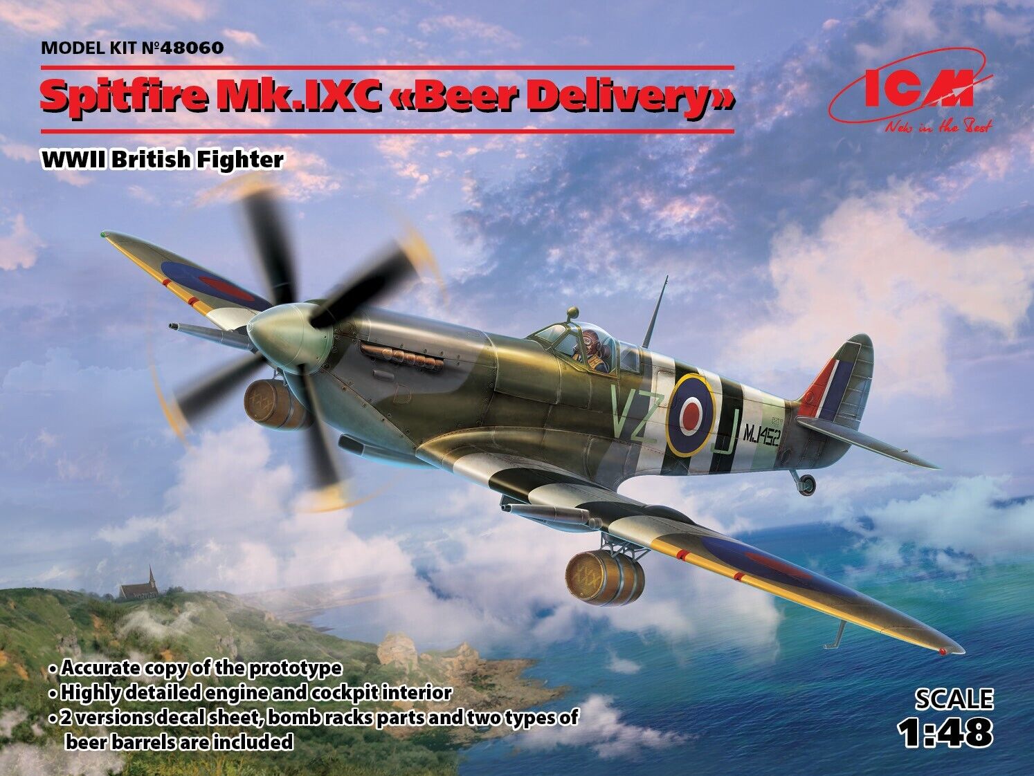 ICM 1/48 Spitfire Mk.IXC "Beer Delivery" WWII British Fighter