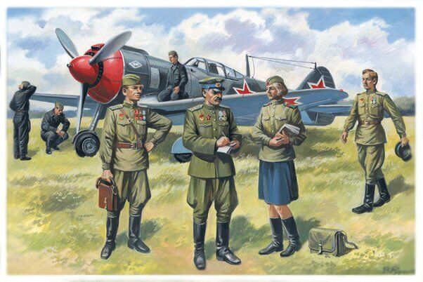 ICM 1/48 Soviet Air Force Pilots and Ground Personnel