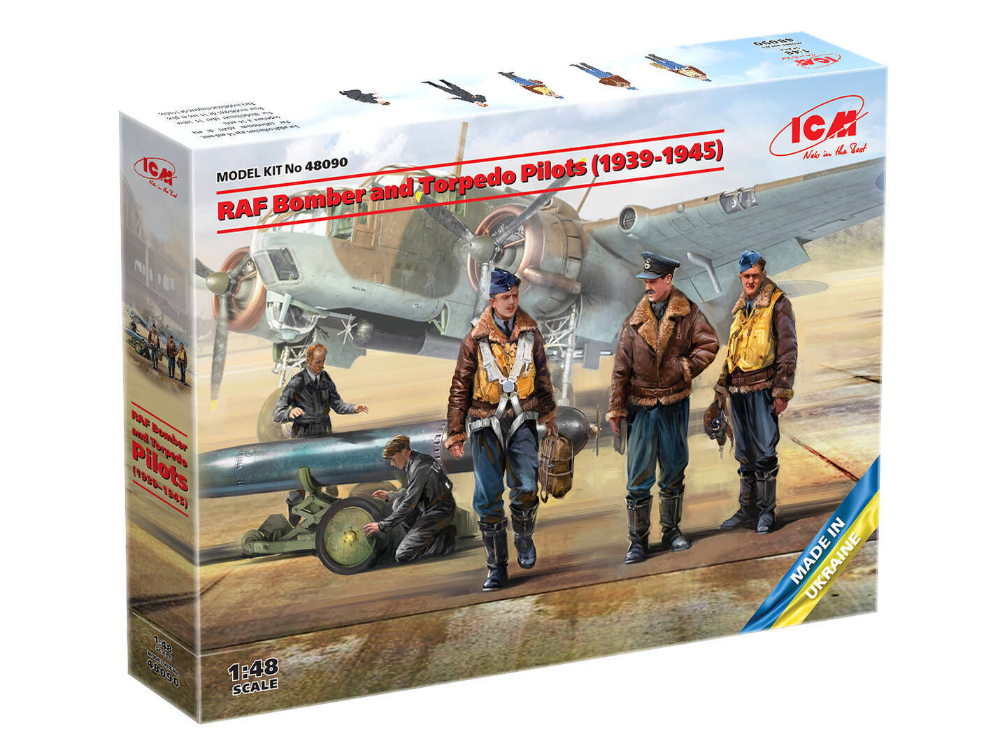 ICM 1/48 RAF Bomber and Torpedo Pilots (1939-1945)