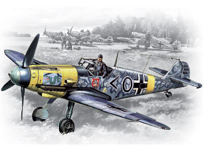 ICM 1/48 Messerschmitt Bf 109F-2 WWII German Fighter