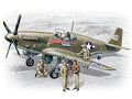 ICM 1/48 Mustang P-51B with USAAF Pilots and Ground Personnel