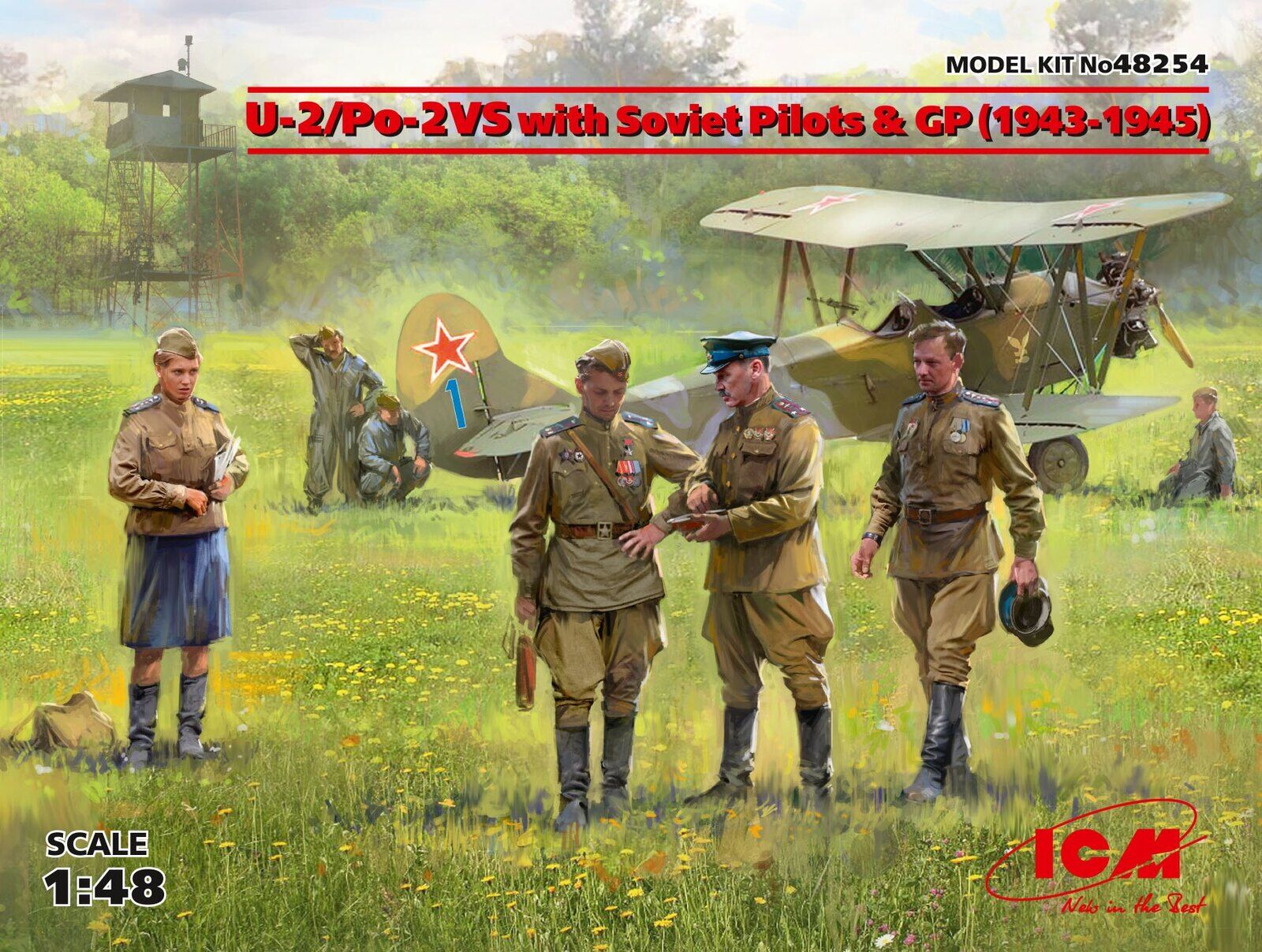 ICM 1/48 U-2/Po-2VS with Soviet Pilots & GP (1943-1945)